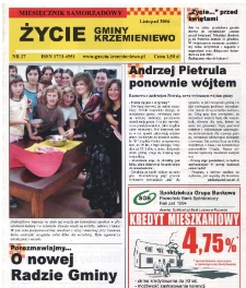 Życie Gminy Krzemieniewo 2006.11 Nr 27