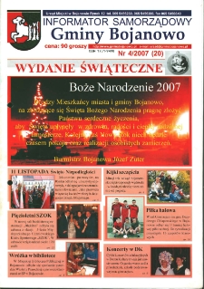 Informator Samorządowy Gminy Bojanowo 2007.04 Nr 4 (20)