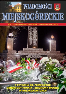 Wiadomości Miejskog&oacute;reckie 2014 nr 12 (136)