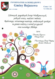 Informator Samorządowy Gminy Bojanowo 2016.01 Nr 1 (53)