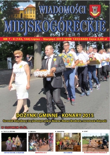 Wiadomości Miejskog&oacute;reckie 2015 nr 7/8 (143/144)