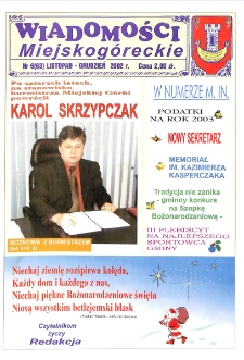 Wiadomości Miejskog&oacute;reckie 2002 nr 6 (63)