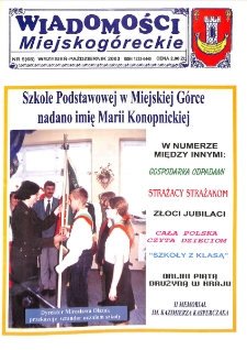 Wiadomości Miejskog&oacute;reckie 2003 nr 5 (68)