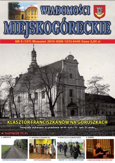 Wiadomości Miejskog&oacute;reckie 2016 nr 9 (157)