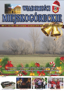 Wiadomości Miejskog&oacute;reckie 2016 nr 11/12 (159/160)
