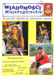Wiadomości Miejskog&oacute;reckie 2008 nr 3 (93)