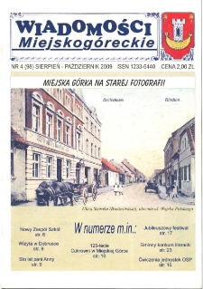 Wiadomości Miejskog&oacute;reckie 2009 nr 4 (98)