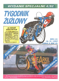 Wydanie Specjalne Tygodnik Żużlowy 1992.04.19 Nr 4 (4)