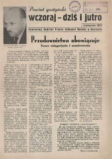Powiat gostyński wczoraj - dziś i jutro 1961.04
