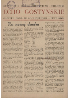 Echo Gostyńskie 1954.02