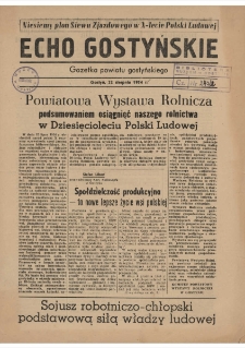 Echo Gostyńskie 1954.08.22