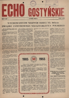 Echo Gostyńskie 1956.01 R. 5 Nr 1