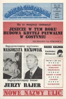 Gazeta Gostyńska 1992.02 R.3 Nr 3 (32)