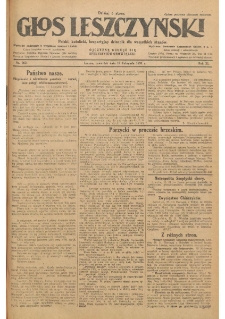Głos Leszczyński 1931.11.12 R.12 Nr262