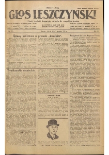 Głos Leszczyński 1931.12.01 R.12 Nr278
