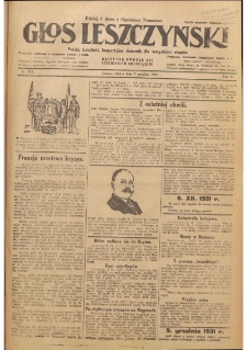 Głos Leszczyński 1931.12.05 R.12 Nr282