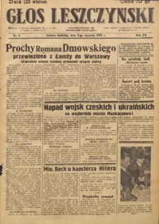 Głos Leszczyński 1939.01.08 R.20 Nr 6