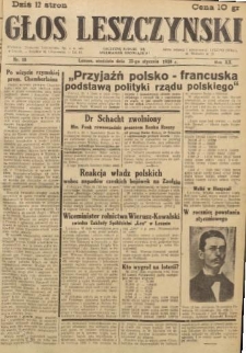 Głos Leszczyński 1939.01.22 R.20 Nr 18
