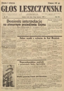 Głos Leszczyński 1939.01.25 R.20 Nr 20