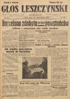 Głos Leszczyński 1939.01.28 R.20 Nr 23