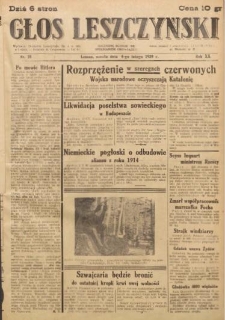 Głos Leszczyński 1939.02.04 R.20 Nr 28