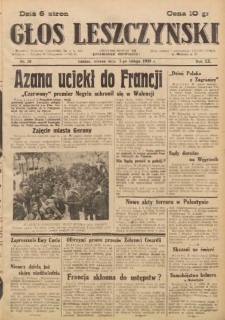 Głos Leszczyński 1939.02.07 R.20 Nr 30