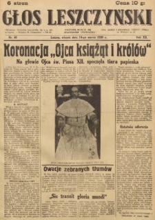 Głos Leszczyński 1939.03.14 R.20 Nr 60