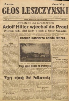 Głos Leszczyński 1939.03.17 R.20 Nr 63