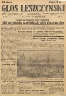 Głos Leszczyński 1939.03.26 R.20 Nr 71