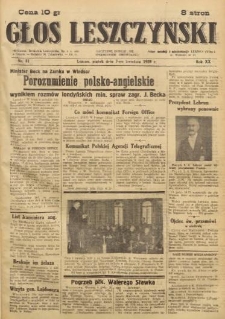 Głos Leszczyński 1939.04.07 R.20 Nr 81