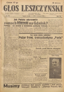 Głos Leszczyński 1939.04.21 R.20 Nr 92