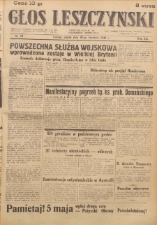 Głos Leszczyński 1939.04.28 R.20 Nr 98