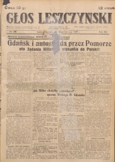 Głos Leszczyński 1939.04.30 R.20 Nr 100