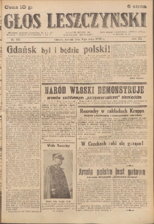 Głos Leszczyński 1939.05.09 R.20 Nr 106