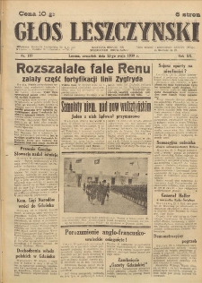 Głos Leszczyński 1939.05.25 R.20 Nr 119