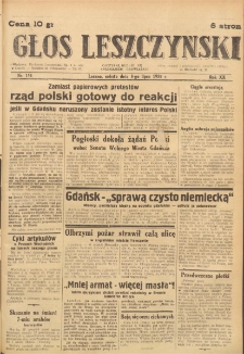 Głos Leszczyński 1939.07.08 R.20 Nr 154