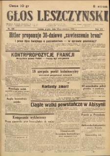 Głos Leszczyński 1939.08.18 R.20 Nr 188