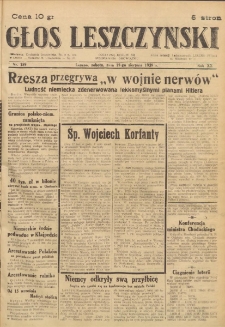 Głos Leszczyński 1939.08.19 R.20 Nr 189