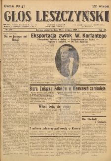 Głos Leszczyński 1939.08.20 R.20 Nr 190