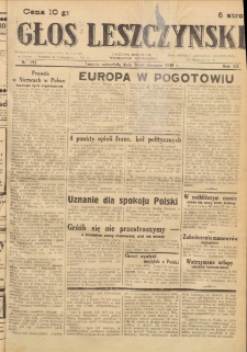 Głos Leszczyński 1939.08.24 R.20 Nr 193