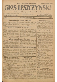 Głos Leszczyński 1929.10.09 R.10 Nr233