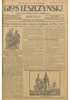 Głos Leszczyński 1929.10.27 R.10 Nr249