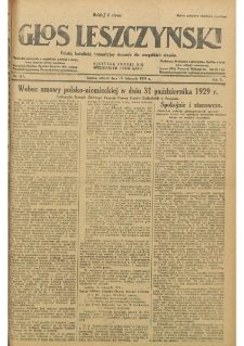 Głos Leszczyński 1929.11.19 R.10 Nr267