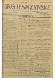 Głos Leszczyński 1929.11.21 R.10 Nr269
