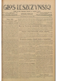 Głos Leszczyński 1929.12.01 R.10 Nr278