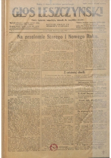 Głos Leszczyński 1930.01.01 R.11 Nr1