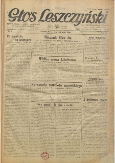 Głos Leszczyński 1934.01.03 R.15 Nr1