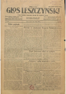 Głos Leszczyński 1930.07.01 R.11 Nr149