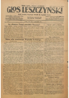 Głos Leszczyński 1930.10.01 R.11 Nr227