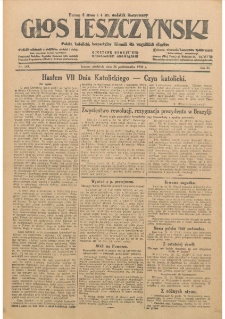 Głos Leszczyński 1930.10.26 R.11 Nr249